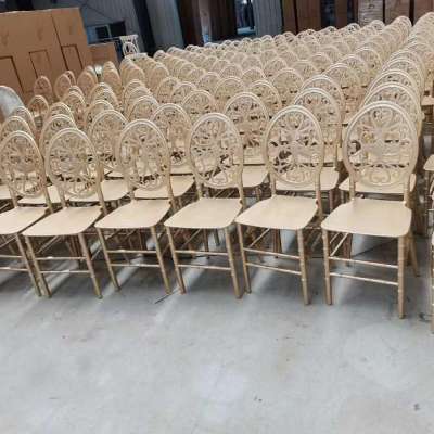 Rental Hotel Wedding Chiavari Chair Gold Tiffany Chair for Dining Event