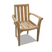 Wooden Teak Furniture - Garden furniture Stackable Chair of Garden teak collection