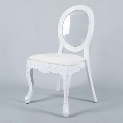 Factory Direct Cheap Louis Ghost White Event Chairs Stacking for Wedding Reception