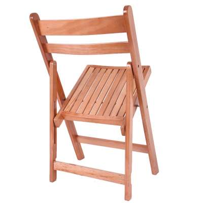 Wholesale Wood Folding Chairs with Slatted Seat for Hotel Wedding Event